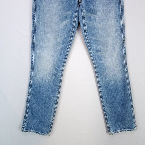 7 for All Mankind Edie Jeans Size 23 High Waist Crop Straight Leg Button Fly - Picture 14 of 16